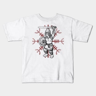 Viking  helm of awe warrior Kids T-Shirt